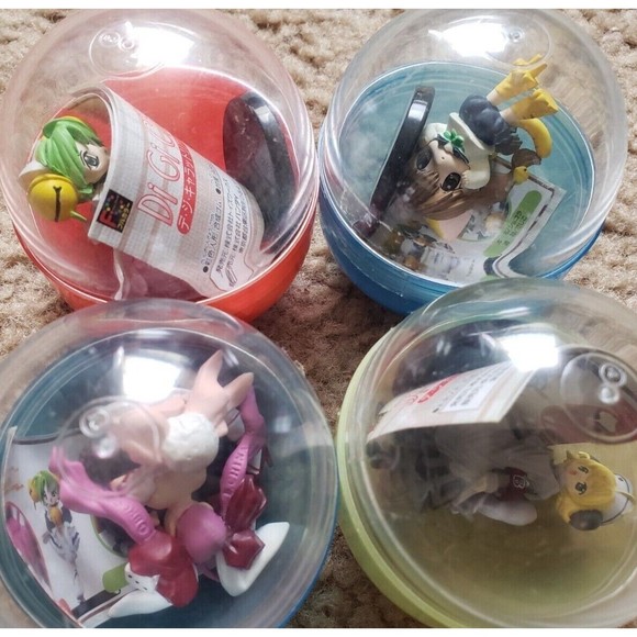 Di Gi Charat Complete lot of 4 figure Dejiko Usada Piyoko Puchiko Gashapon NIB - Picture 3 of 11